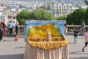 Puppetry of Noah's ark on Montmartre. Paris. France