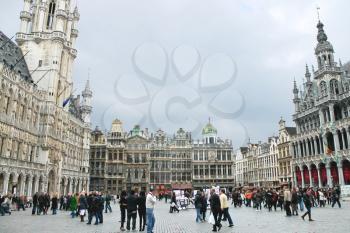 BRUSSELS, BELGIUM - APRIL 8, 2012:  Grand Place  in Brussels, Belgium
