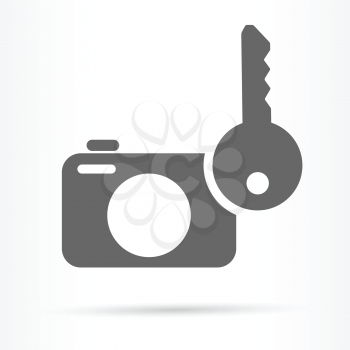 photo safety storage web icon vector illustration