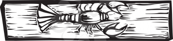Royalty Free Clipart Image of a Crayfish