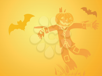 Royalty Free Clipart Image of a Halloween Background 