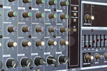 Royalty Free Photo of an Amp Panel