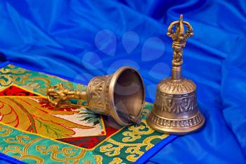 Royalty Free Photo of Two Tibetan Ritual Bells