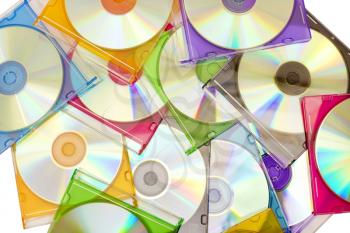 Royalty Free Photo of a Pile of Compact Discs
