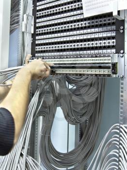 assembly network patch panels