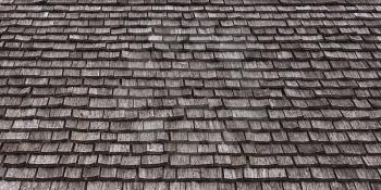 Old wooden roof tiles as a grunge background