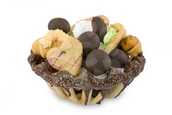 Royalty Free Photo of a Basket of Cookies