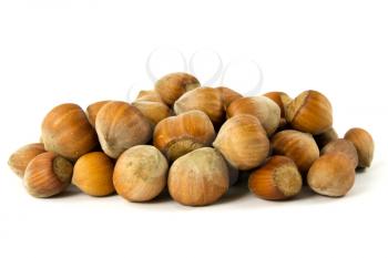 Royalty Free Photo of a Pile of Hazelnuts