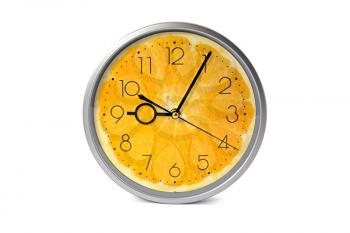 Royalty Free Photo of an Orange Fruit Clock