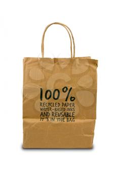 Royalty Free Photo of a Recycled Paper Bag