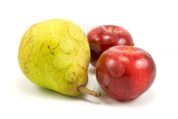 Royalty Free Photo of a Pear and Apples