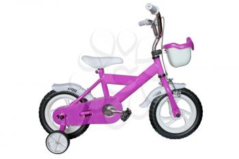 Royalty Free Photo of a Purple Bicycle