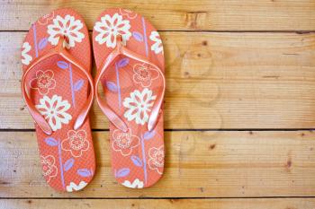 Royalty Free Photo of a Pair of Flip Flops