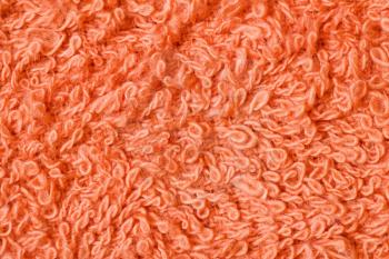 Royalty Free Photo of an Orange Fleecy Towel