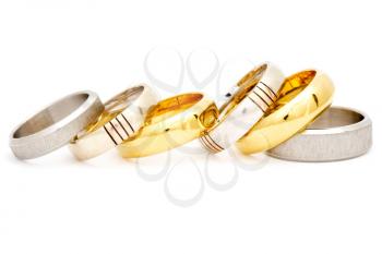 Royalty Free Photo of Gold and Silver Rings