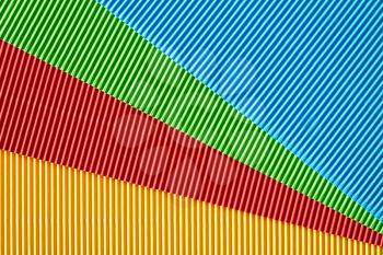 Vibrant corrugated paper, can be used as background