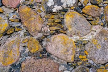 Texture of old rock wall for background