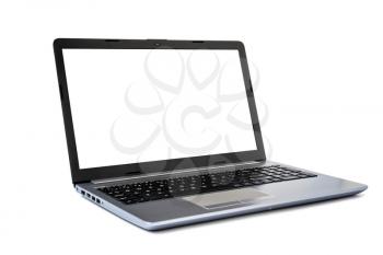 Laptop or notebook with blank screen for copy space
