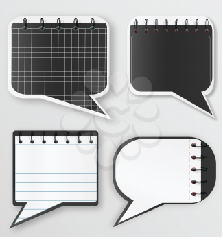 Royalty Free Clipart Image of Notes