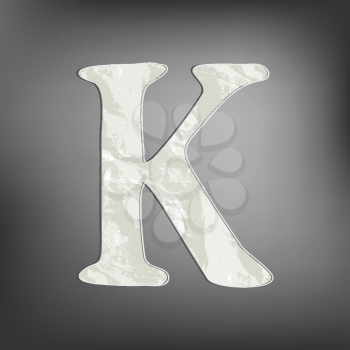 Royalty Free Clipart Image of the Letter K