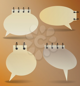 Royalty Free Clipart Image of Speech Bubbles