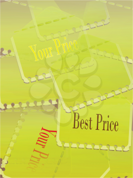 Royalty Free Clipart Image of Price Tags