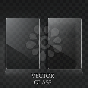 Royalty Free Clipart Image of Glass Labels