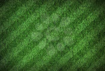 Green lined football field
