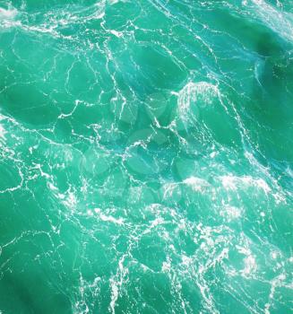 Tropic green water surface background