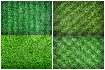 Football green grass field