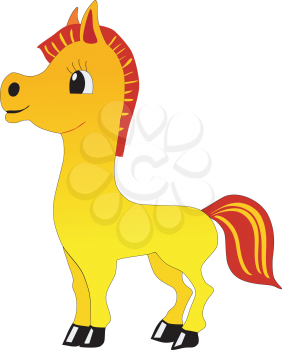 Royalty Free Clipart Image of a Pony