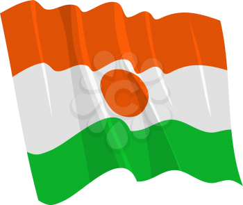 Royalty Free Clipart Image of the Niger Flag