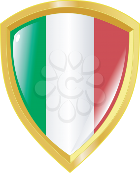 Coat of arms in national colours of Italy