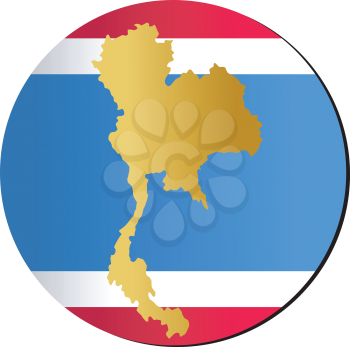 An illustration with button in national colours of Thailand