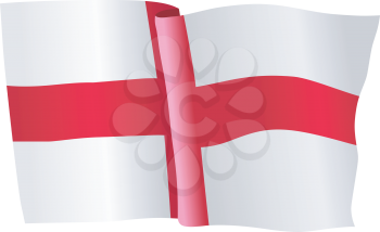vector illustration of national flag of England