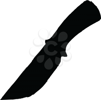 black silhouette of knife