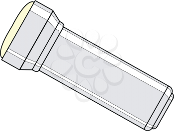 vector illustration of flashlight, light equipment