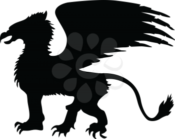 silhouette of griffin