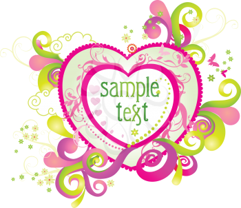 Royalty Free Clipart Image of a Beautiful Heart