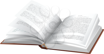 Royalty Free Clipart Image of an Opened Book