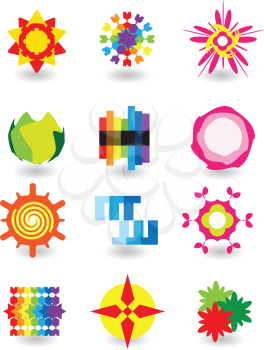 Royalty Free Clipart Image of a Set of Elements