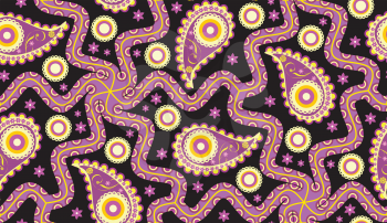 Royalty Free Clipart Image of a Seamless Paisley Background