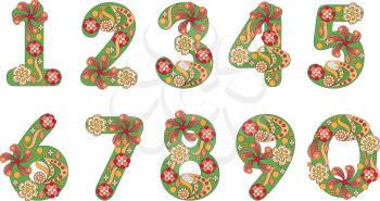 Decorative numbers for design