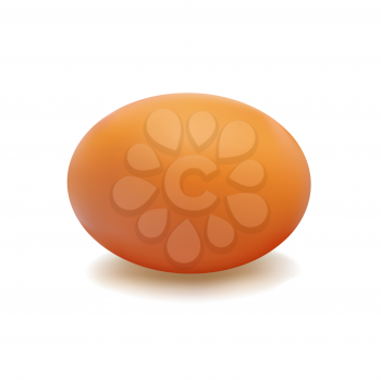 Royalty Free Clipart Image of a Brown Egg