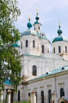 Cathedral of the Savior in Yelabuga, Tatarstan, Russia. Built in 1820