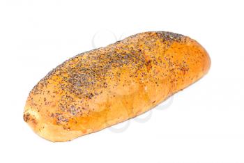 Royalty Free Photo of a Loaf of Bread With Poppy Seeds