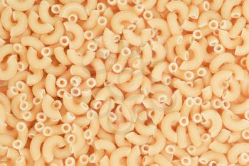Closeup of uncooked italian pasta background