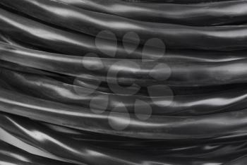 black electrical cable as industrial background   
