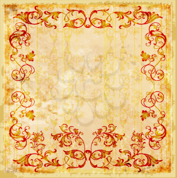 Royalty Free Clipart Image of a Vintage Design