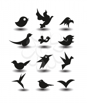 Royalty Free Clipart Image of Birds